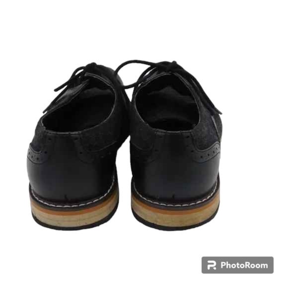 BAR III Men\'s Frankie Perforated Oxford Shoes Size 9M In Black